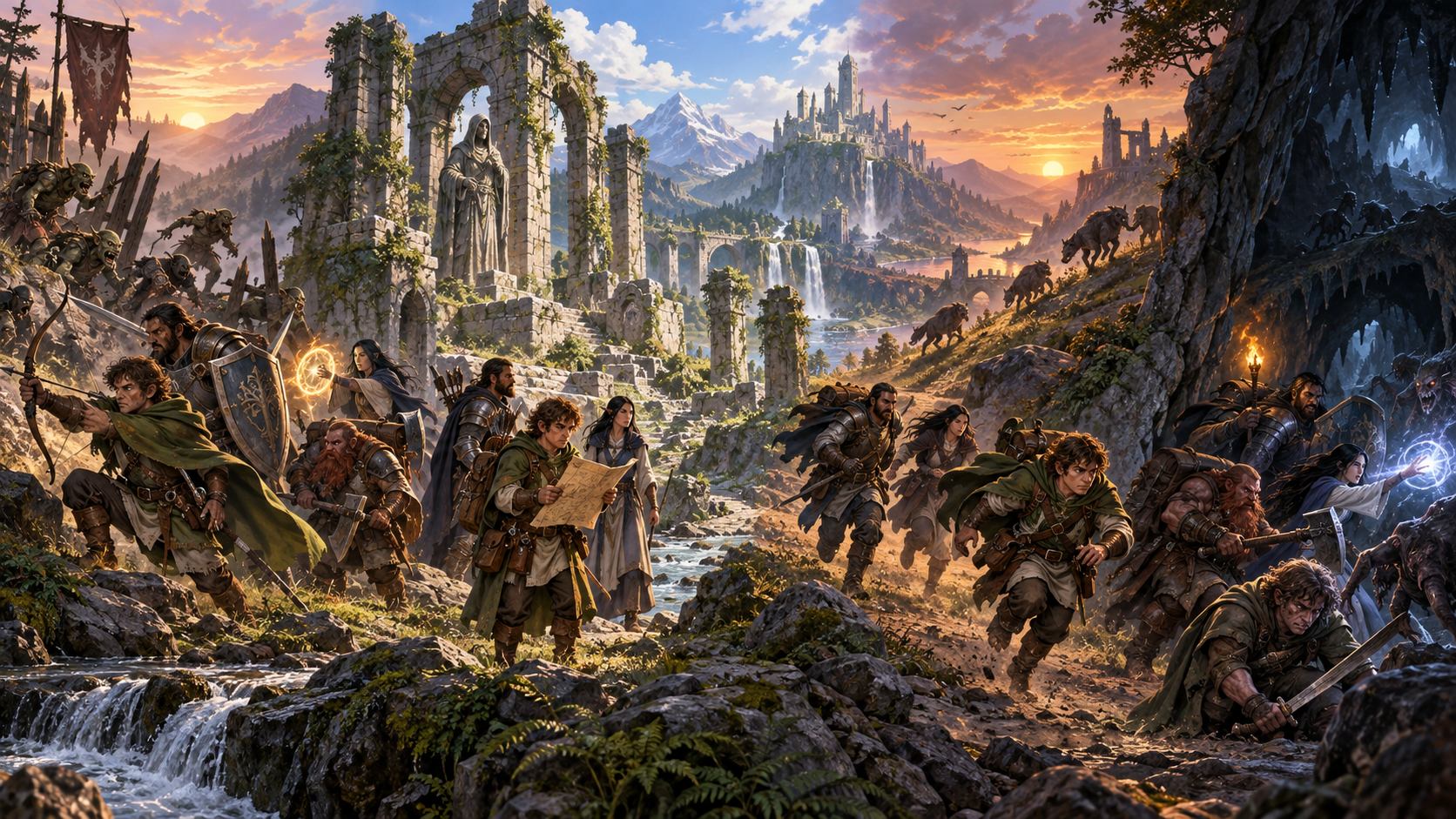 Kiểm lâm halfling dẫn nhóm vượt qua nhiều cuộc chạm trán trong một ngày
