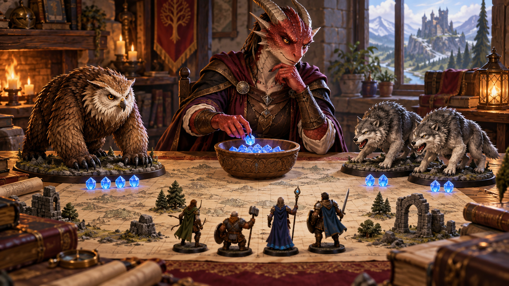 Nữ Quản trò dragonborn lựa chọn quái vật theo ngân sách cuộc chạm trán
