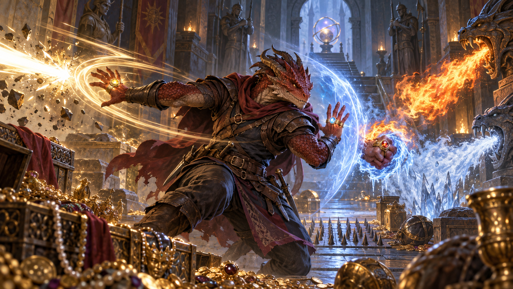 Kẻ trộm dragonborn vận dụng nhẫn né tránh bảo hộ và kháng nguyên tố