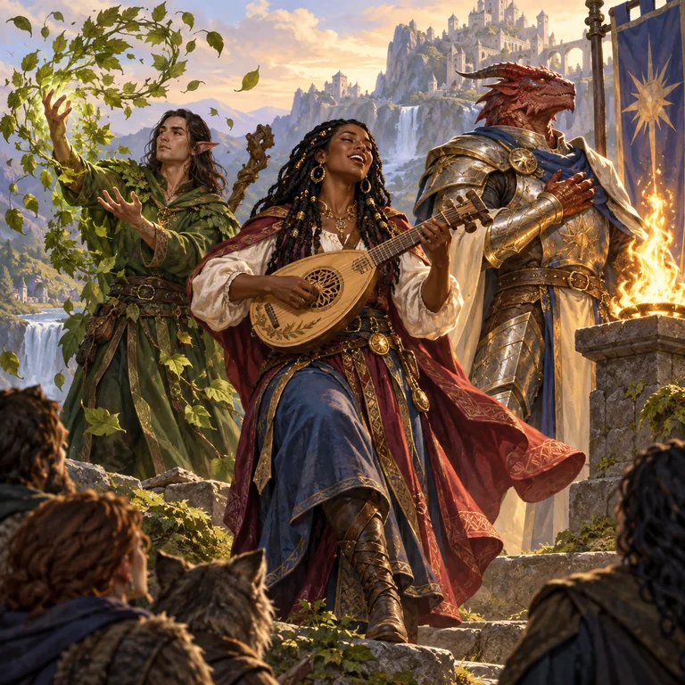 Thi sĩ druid và thánh kỵ sĩ thể hiện ba con đường khác nhau